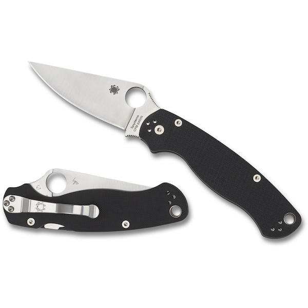 Spyderco 2024 Spyderco Para Military 2 G-10 Black Plain SPY-C81GP2 - main